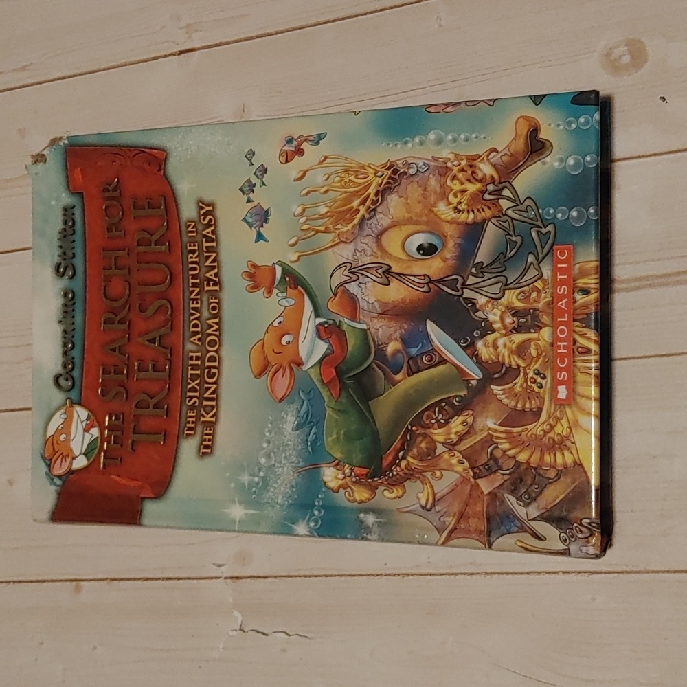 Geronimo Stilton. The Search For Treasure Children Hardcover Book Scholastic